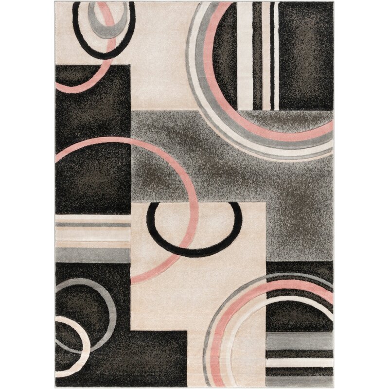 Well Woven Abstract Blush Pink Area Rug & Reviews Wayfair